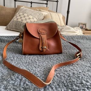 Brown leather Dooney & Burke purse